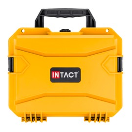 Eylar 13.8" Intact Series Compact Hard Camera Case, Lightweight and Durable Stacker Design with Foam (Yellow)