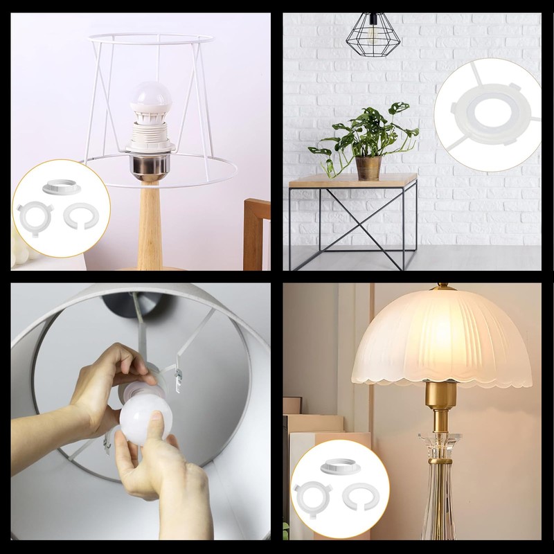 22Pcs Set Lampshade Reducer Ring,Lamp Shade Reducer Ring Lamp Shade