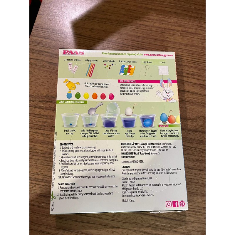 PAAS Easter Egg "Candy Shine" new old stock - stands,