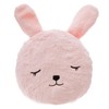 Round Rabbit Fur Cushion