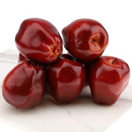 Woration Fake Red Apples Artificial Apple Model Simulation Lifelike 6 PCS Fruit Set for Home Kitchen Wedding Party Fall Christmas Decoration