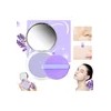 Cybase Maquillaje Polvo Compacto Matte Con Espejo Lavanda La