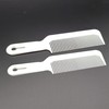 8.75IN PLASTIC FLATTOP BUTCH COMB, WHITE (2 PACK)