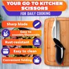 2 in 1 Kitchen Scissors for Food – Stainless Steel
