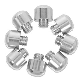 WOONEKY 8pcs Metal Hair Scissor Mufflers Noise Reducing Silencers for Hair Shears Pet Grooming Tools Durable Scissor Bumpers for Professional Barber Shops and Home Use