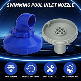 Riisoyu Pool Inlet Nozzle 360° Rotatable, Diameter 32 Pool Outlet Nozzle Rotatable Pool Nozzle Set Inlet Nozzle Pool Intex Pool Nozzle Outlet Outlet Accessories for Intex Bestway Pool Nozzle Outlet