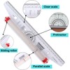 Rolling Ruler – 30 Centimeter Transparent Parallel Rolling Ruler for