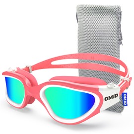OMID Swimming Goggles P2 Polarized Anti Fog UV Protection No Leak Swimming Goggles for Adults Men Women Youth