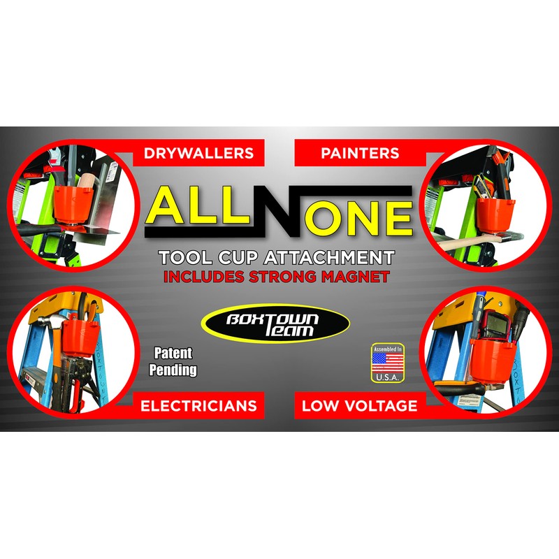 All-N-One Ladder Tool Cup | Ladder Accessories |Tool Magnet (Tool