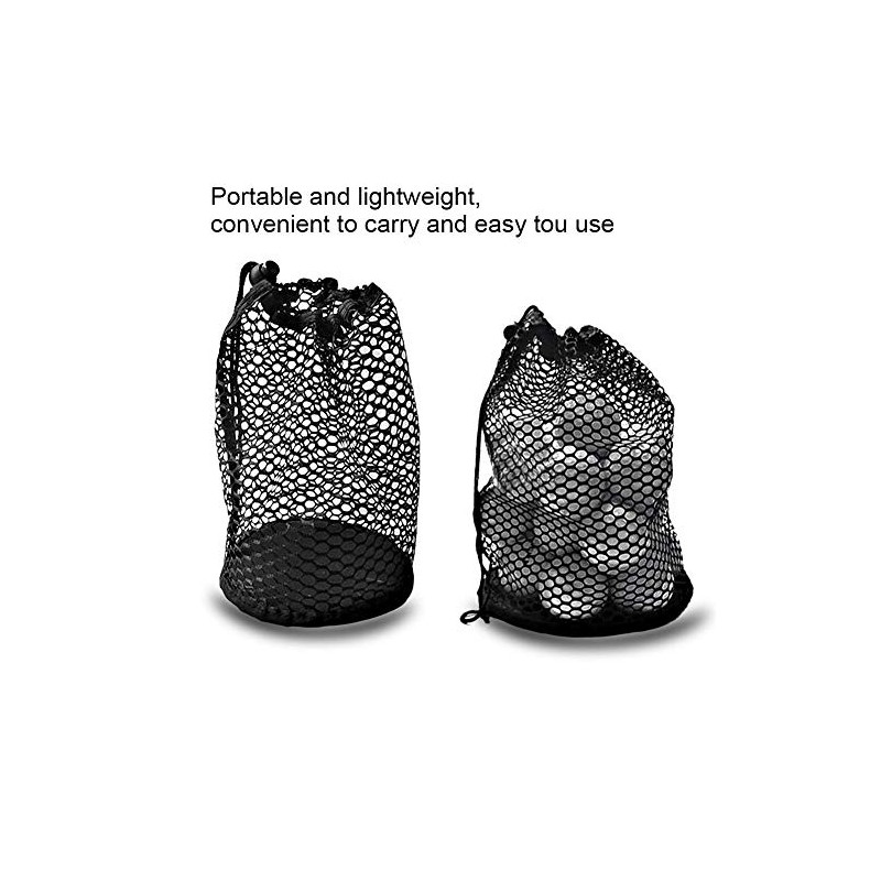 Dwawoo Golf Ball Mesh Bag, Nylon Golf Ball Drawstring Holder