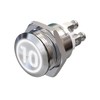 Metzler - Push Button 19mm - LED Symbol Number 10