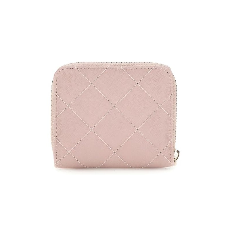 GUESS Eco Carly SLG Small Zip Around Wallet Mauve, mauve,