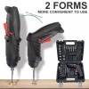 SHUONE57 48PCS Small Mini Electric Rechargeable Cordless Screwdriver Drill Set