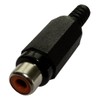 Aerzetix: 5 x RCA Female Connector Black for Soldering C19518