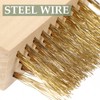 DOITOOL Weeding Wire Brush with Scraper Tools, Moss Removal Deck