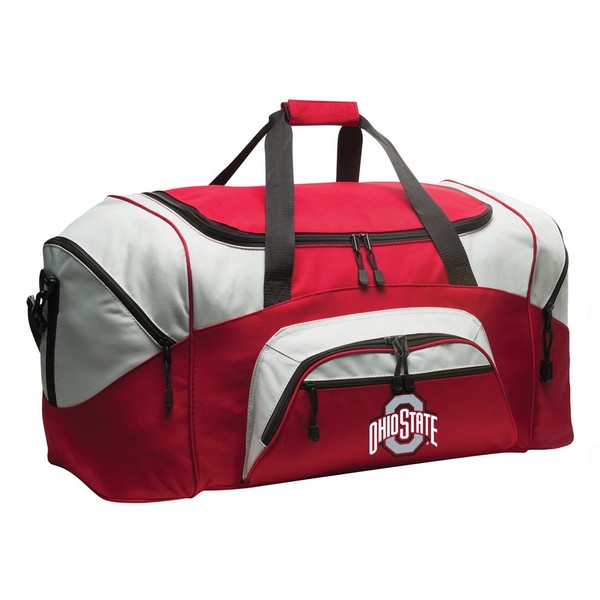 DELUXE Ohio State University Suitcase Duffel Bag or LARGE OSU Buckeyes Gym Bag Gear Duffle