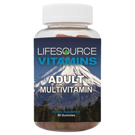 LifeSource Vitamins Adult Multivitamin- 90 Gummies - 45 Day Supply - Tastes Great/Contain All Essential Vitamins & Minerals -