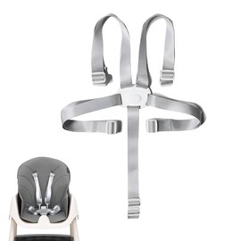 Azlanway 5-Point Safety Belt for Highchair & Buggy, Adjustable Children's Strap, Universal for Highchair & Pushchair, Lightweight & Portable, Sturdy Buckle, Easy to Assemble