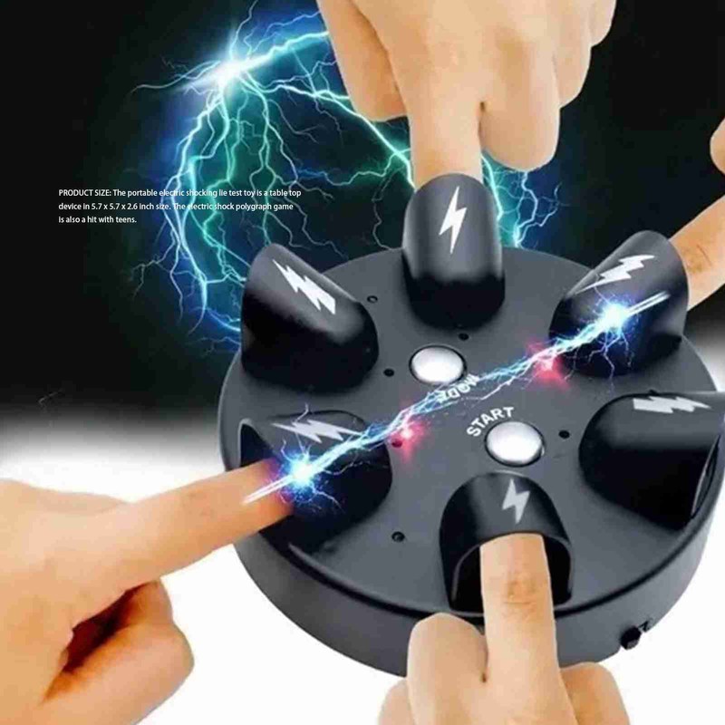 Electric Lie Detect Game Shocking Interactive Decompression 6 Fingers Interesting