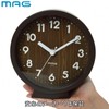 MAG Small Compact Wall Clock, Table Clock, Wall/Table Dual-Purpose Stand,