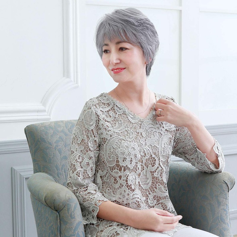 All Mrs. Minimalist Short Heat Resistant Gray Hair