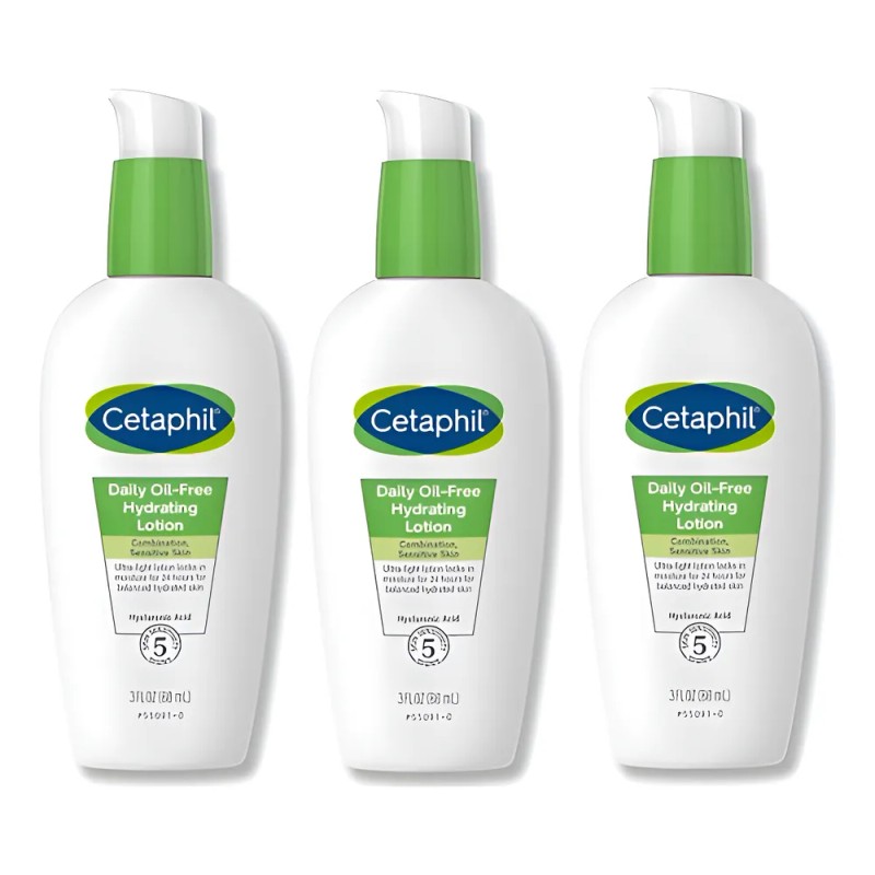 Cetaphil Crema Hidratacion Diaria Acido Hialuronico 88ml 3pz Seca A