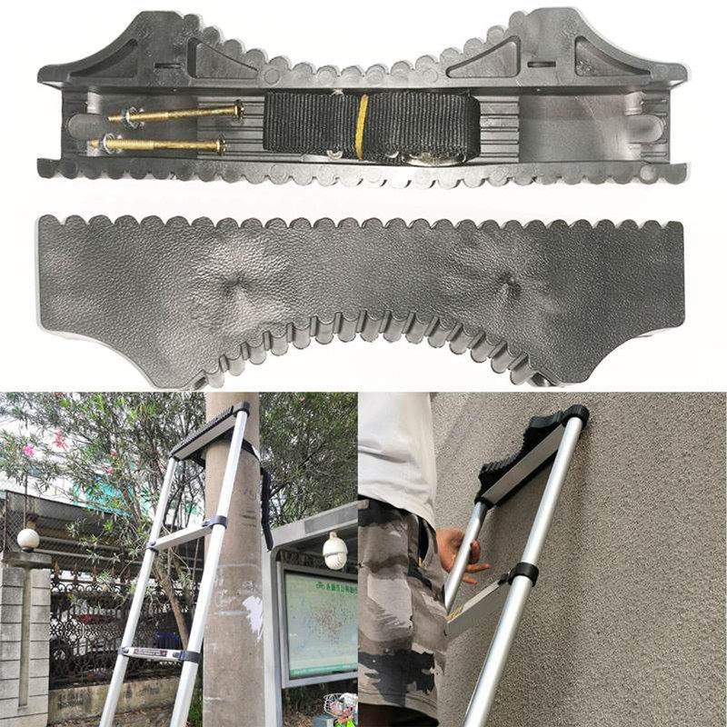 Ladder Stabilizer with Strap and Screws, Rubber Steep Ladder Accessory