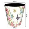 Scakbyer Wastebasket, 10L/2.64 Gallon PU Leather Decorative Trash Can Waterproof