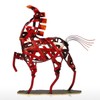 TOOARTS Metal Sculpture Metal weaving horse Home Furnishing Articles Handicrafts