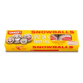 TUNNOCK'S Snowballs - Coconut Covered Marshmallows 4 Pack 120g (4.2 oz)