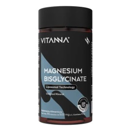 Magnesio Bisglicinato Quelado Liposomal 500mg 90 Cápsulas                                                                                             
