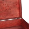 Antique Storage Box with Lock Wooden Document Box for Cosmetic