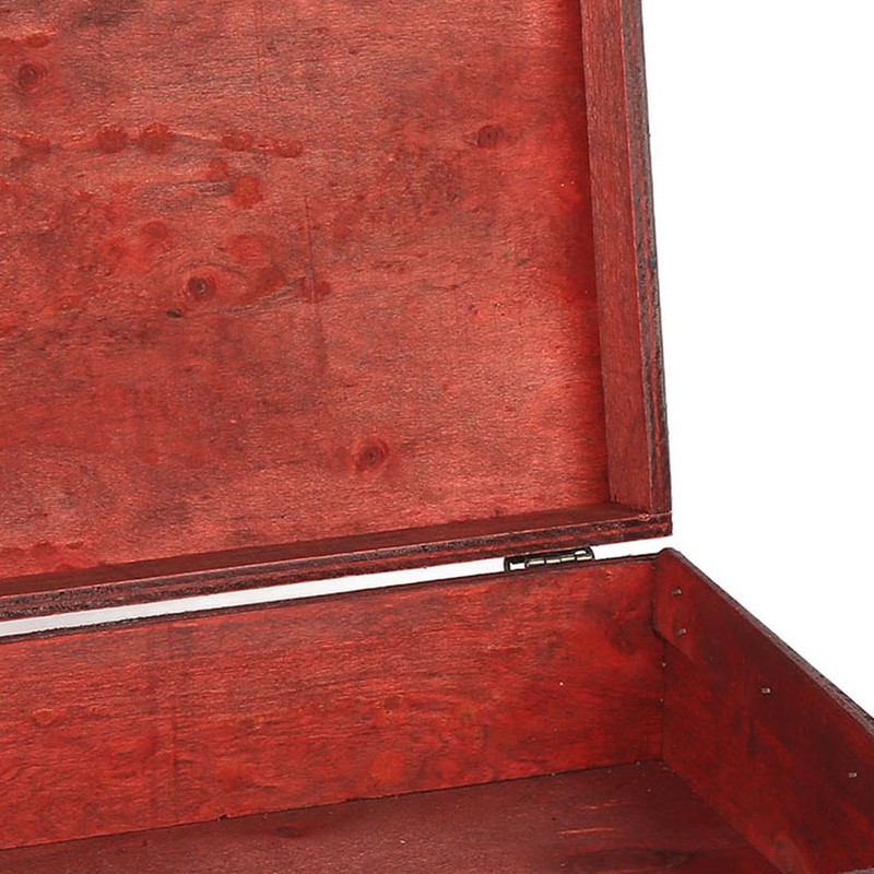 Antique Storage Box with Lock Wooden Document Box for Cosmetic