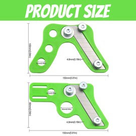 PYEUIFT Pack of 2 Edge Cutters Edge Planer Wood Edge Cutter Edging Tape Non-Slip Hand Planer Veneer Edge Cutter for Wood PVC ABS