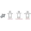 38-108-12-16-VL ALUMINUM DRIVE RIVET - UNIVERSAL HEAD, 1/4" DIAMETER X .328-.421 GRIP RANGE (100)