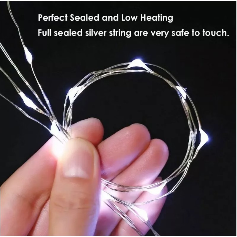 MIZETLI 12pzs Luces Led Decoracion Navidad Para Exterior Interior 2m