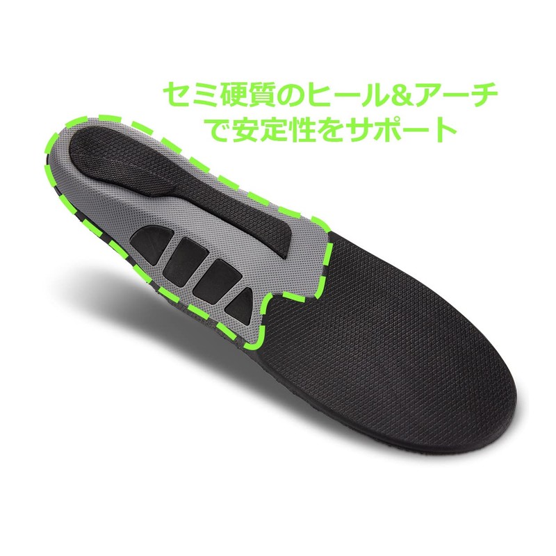 SOFSOLE 22080 Stability, Ergonomic Rigid, Support Insole, Moisture Control Material,