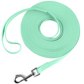 Waterproof Long Leash Durable Dog Recall Training Lead Great for Outdoor Hiking, Training, Yard, Beach and Swimming (Light Green, 15ft)