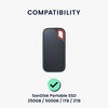 kwmobile Hard Case Compatible with SanDisk Portable SSD 250GB /