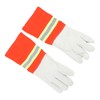 1 Pair Firefighting Gloves Comfortable Reflective Strip Flame Resistance Firefighter