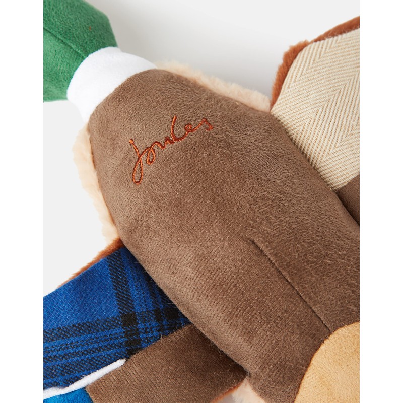 Rosewood Joules Plush Printed Blue Duck Dog Toy, With Rope