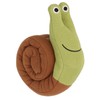 Snail Squeaky Dog Toys Polyester Teething Puzzle Interactive Puppy Chew