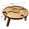 Pvczool Folding Portable Picnic Table, Outdoor Fold Up Camping Camp