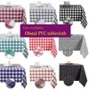 Obstal 210GSM Rectangle Red Tablecloth, Christmas Decorations Table Cloth Waterproof,