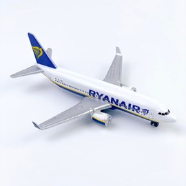 WngAur Airplane Model, Ryanair Aircraft Die-cast Metal Planes Suitable for Collection and Desktop Decor