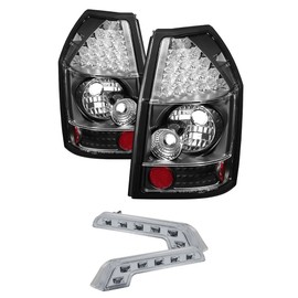 Xtune Euro LED Style Tail Light for Dodge Magnum 05-08 - Black Clear
