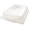 USA Pan Bakeware Nonstick, Jelly Roll Pan with Lid, White