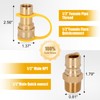 1/2 inch Natural Gas Quick Connect Fittings Kit with Male