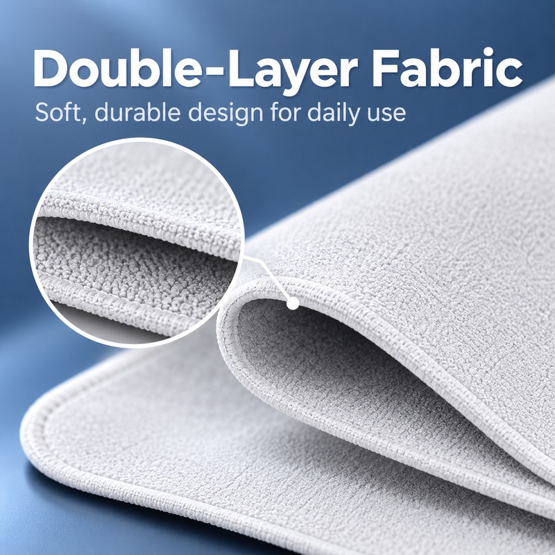 Microfiber Polishing Cloth for Screens & Eyeglasses – Reusable Double-Layer