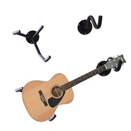Orgrimmar Guitar Wall Mount Acoustic/Electric/Classical Guitar, Ukulele, Banjo and Mandolin Wall Hanger Horizontal Holder Bass Stand Rack Hook (Set of 1)
